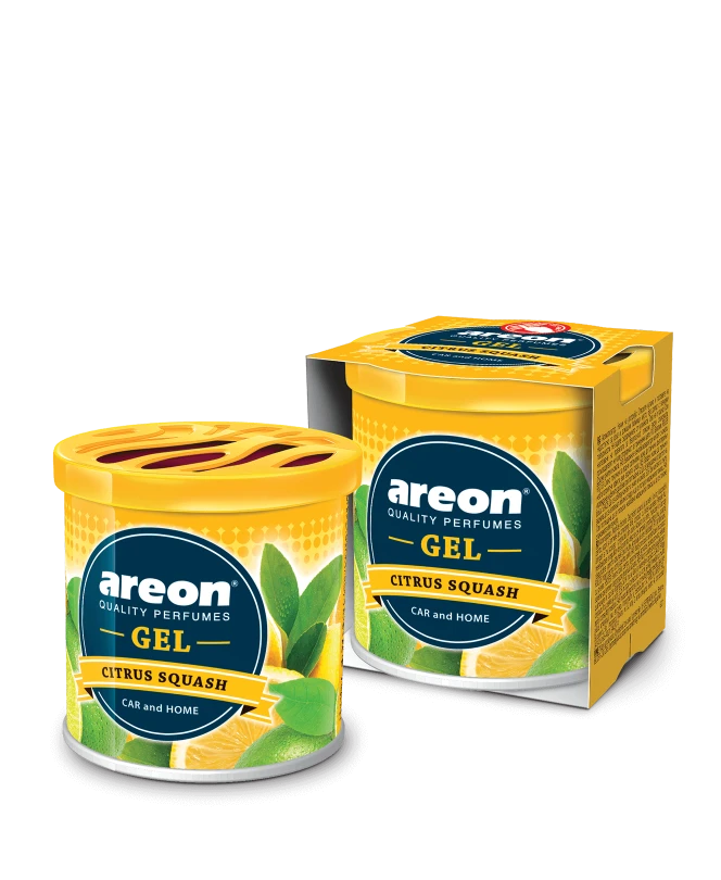 Gel air freshener with fresh energizing fragrances CITRUS SQUASH