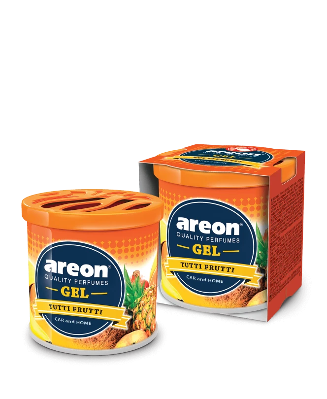 Gel air freshener with fresh energizing fragrances TUTTI FRUTTI