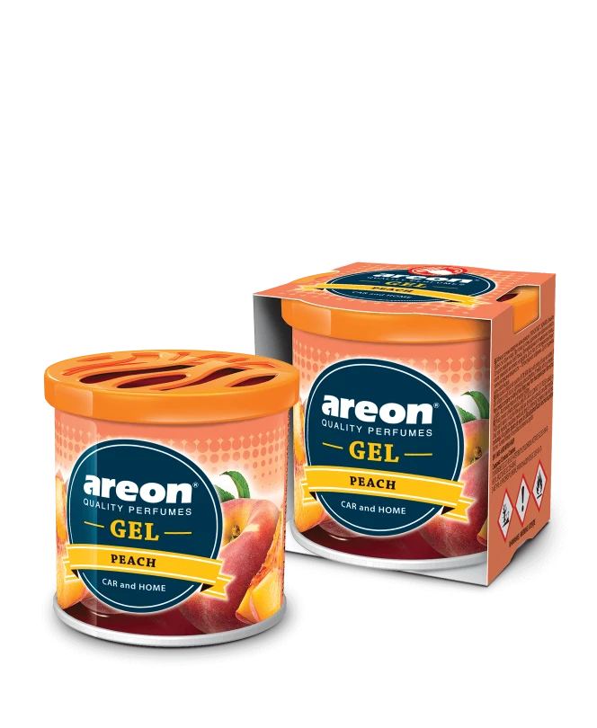 Gel air freshener with fresh energizing fragrances PEACH