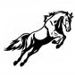 Horse Jumping Car Sticker