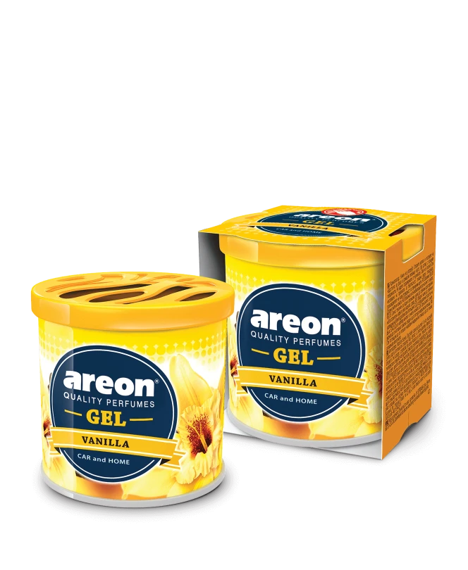 Gel air freshener with fresh energizing fragrances VANILLA