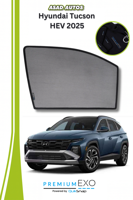 QS Sun Shades (Car Pardy) for Hyundai Tucson HEV 2025 – Premium UV Protection