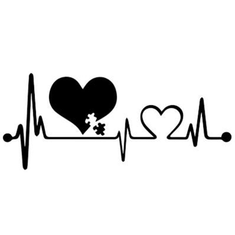 Heartbeat Lifeline Monitor Screen Car Sticker