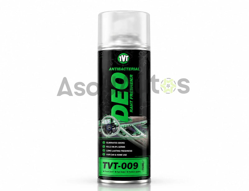 1VT Antibacterial DEO Fragrant Freshener TVT-009 150ML spray can - antibacterial car and home odor eliminator, sold by Asad Autos