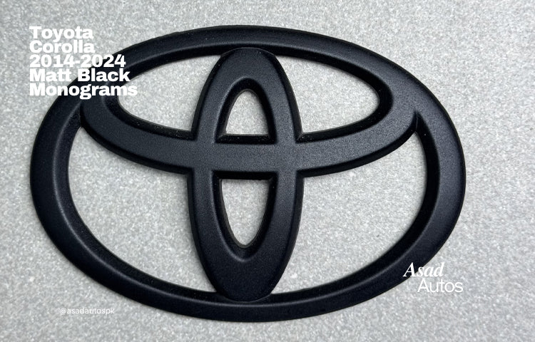 Toyota Corolla 2014-2024 Matte Black Monograms