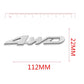 Metal 4WD Displacement Emblem Badge All Wheel Drive Auto car