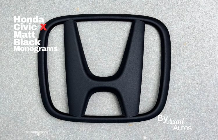 Honda Civic 2016-2021 Matte Black Monograms