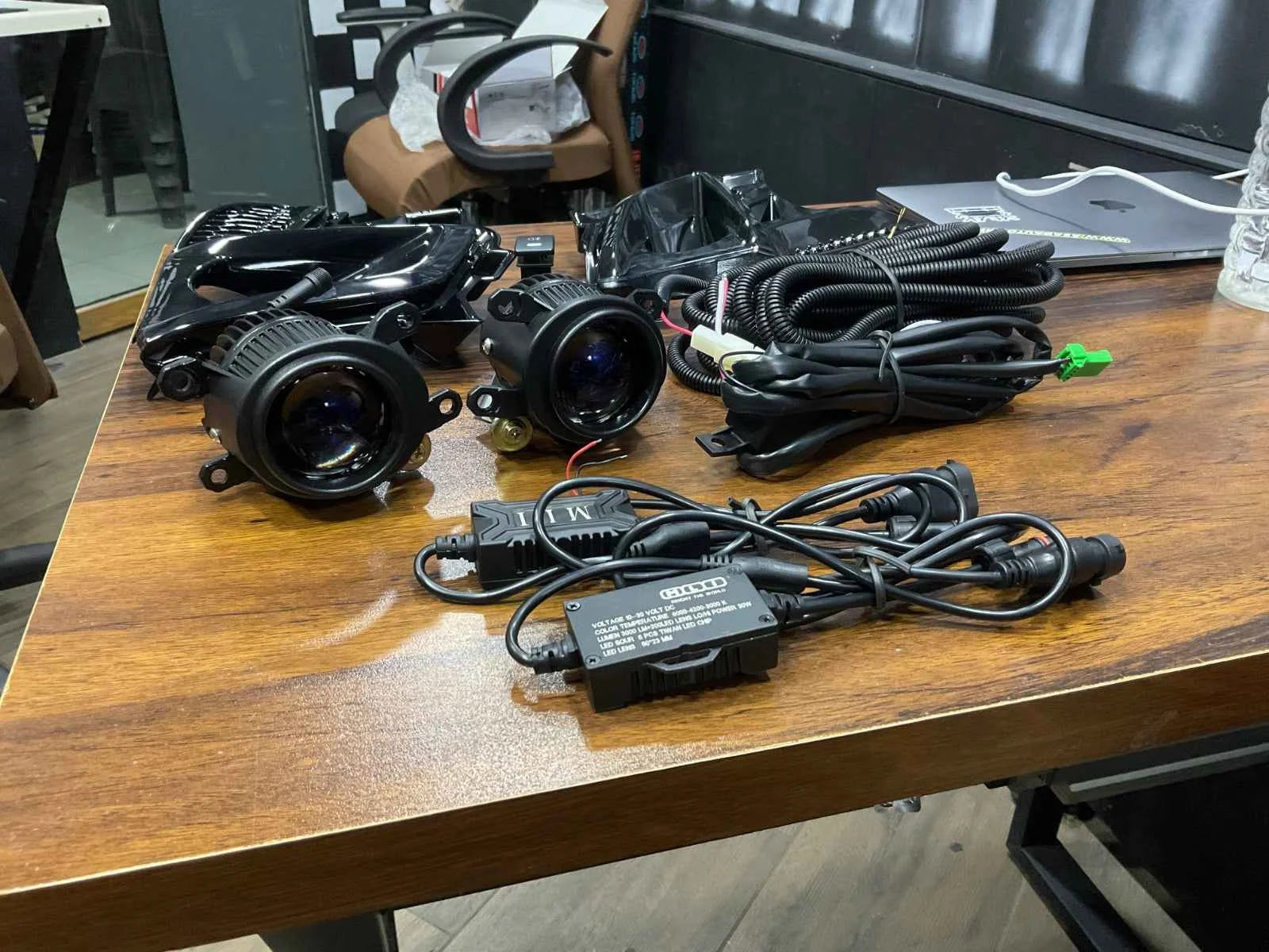 2 Inch MLI Fog Lights with Wiring, Button & Fog Lamp Covers for Toyota Yaris Facelift (Pak) 2018–2025 – Complete Fog Lamp Kit