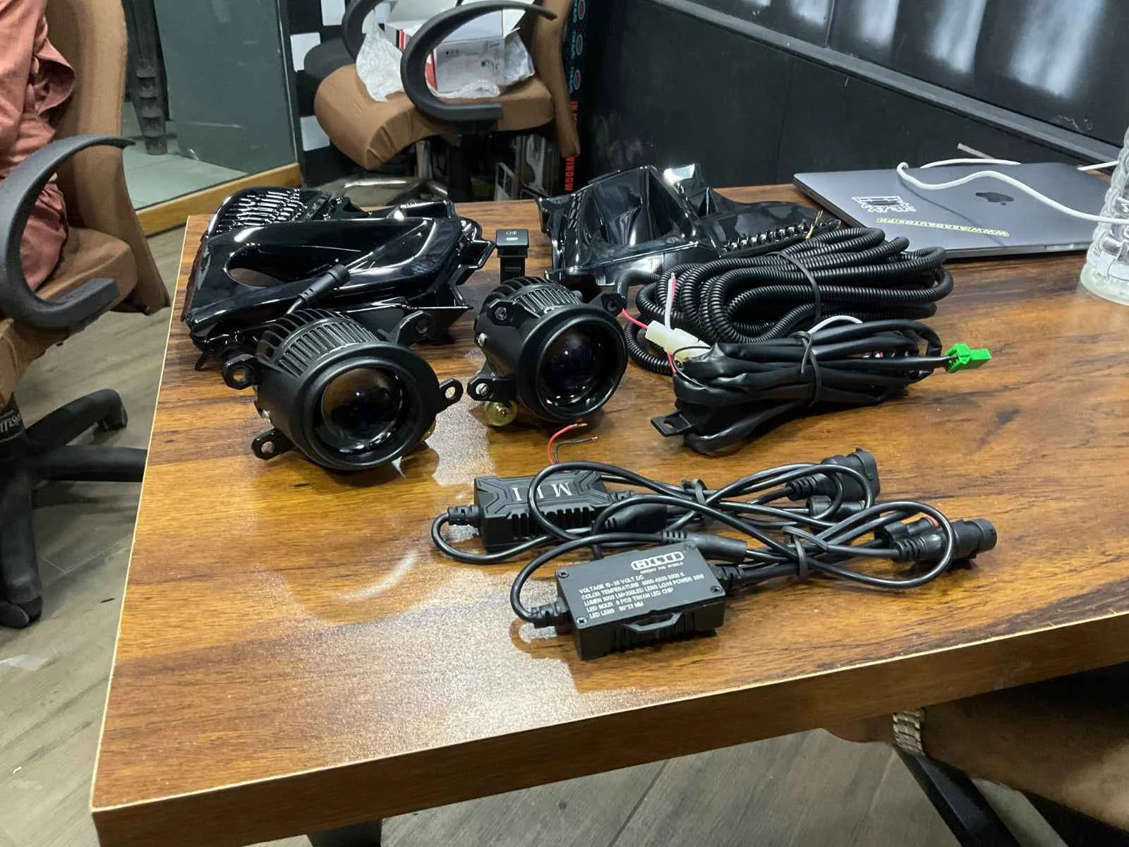 2 Inch MLI Fog Lights with Wiring, Button & Fog Lamp Covers for Toyota Yaris Facelift (Pak) 2018–2025 – Complete Fog Lamp Kit