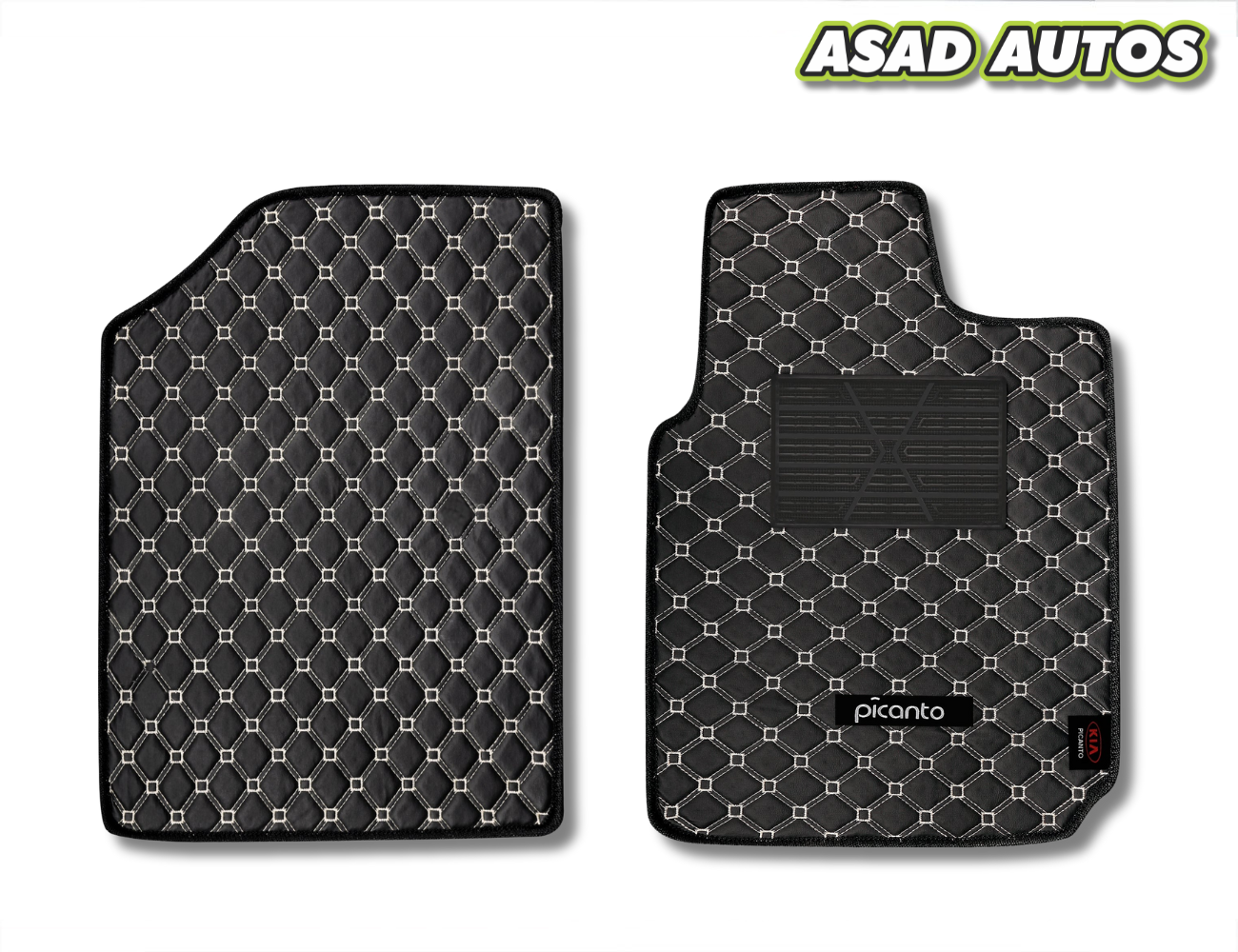 KIA Picanto 7D Luxury Floor Mats (2019–Present) – Premium Fit, Waterproof & Anti-Slip