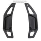 2-piece black paddle shift extensions for Toyota Corolla steering wheel 2014-2022