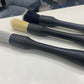3-piece deep cleaning detailing brush set for car interiors and exteriors
