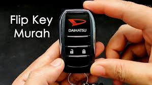 Perodua Axia Daihatsu Logo Modified Remote Casing – Flip Key Replacement Case Shell