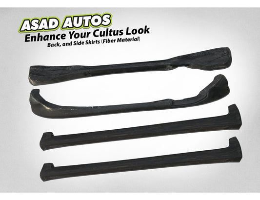 4-Piece Body Kit for Suzuki Cultus 2017-2026 – Non-Painted Fiber Skirts for Front, Rear & Sides



