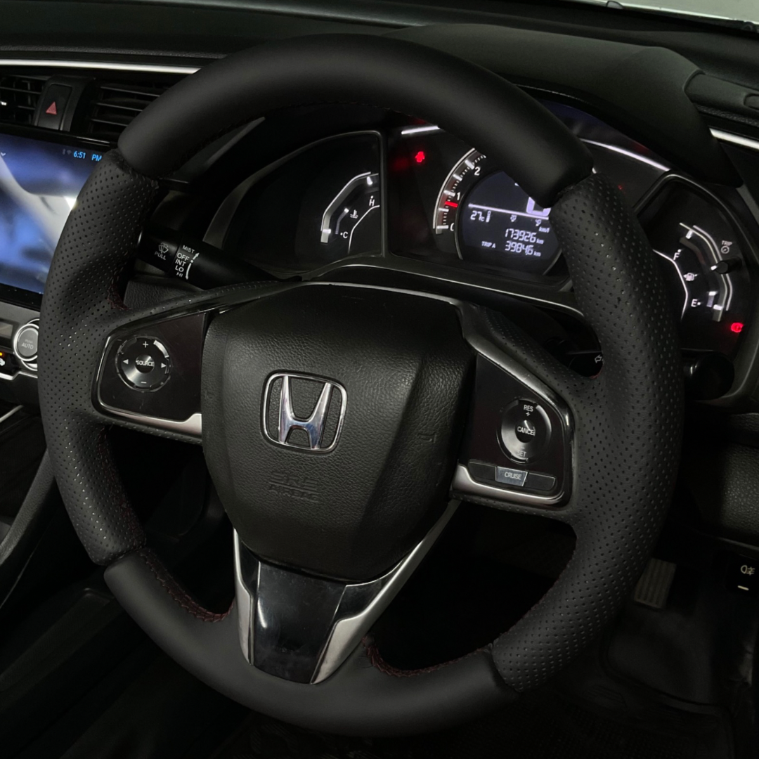 Bespoke Steering Wheel Cover for Civic