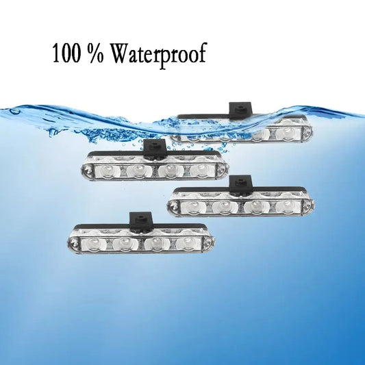 4x4 LED wireless remote emergency strobe light for car interior 12V