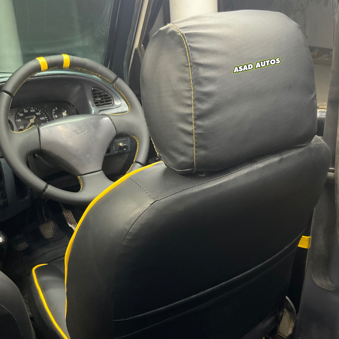 Yellow Lamborghini Style Premium Bespoke Seat Covers for Daihatsu Coure