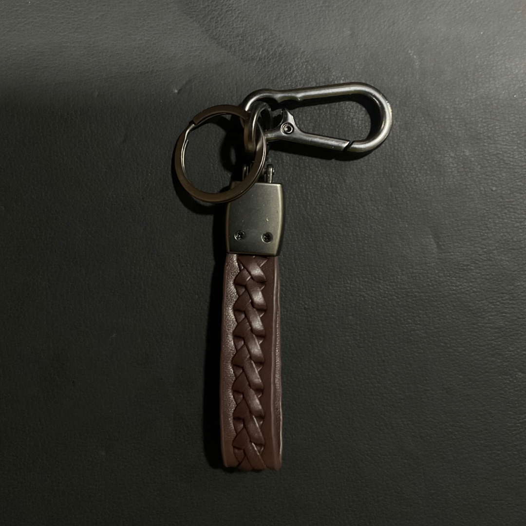 Keychain for Honda (NEW) Leather Braided Metal Car Honda Logo / Monogram