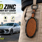 5D Zinc Leather Key Cover for Hyundai Sonata N Line 2025-2026 with Screwdriver