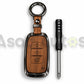 5D Zinc Leather Key Cover for Hyundai Tucson 2015-2024