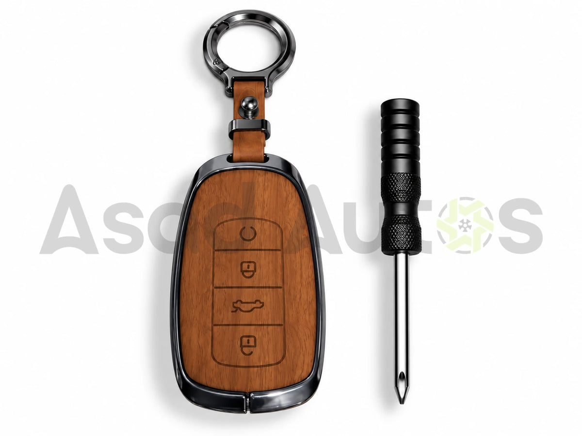 5D Zinc Leather Key Cover for Jaecoo J7 2025-2026