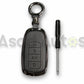 5D Zinc Leather Key Cover for Jaecoo J7 hanging from pants