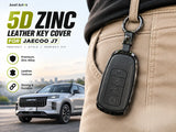 5D Zinc Leather Key Cover for Jaecoo J7 with Screwdriver