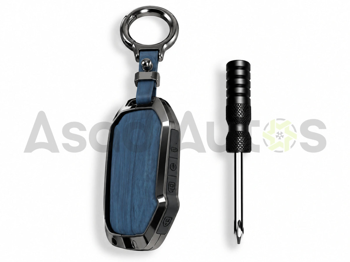 5D Zinc Leather Key Cover for Kia Sportage L HEV 2025-2026