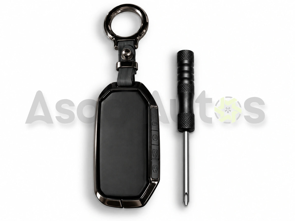 5D Zinc Leather Key Cover for Kia Sportage L HEV 2025–2026