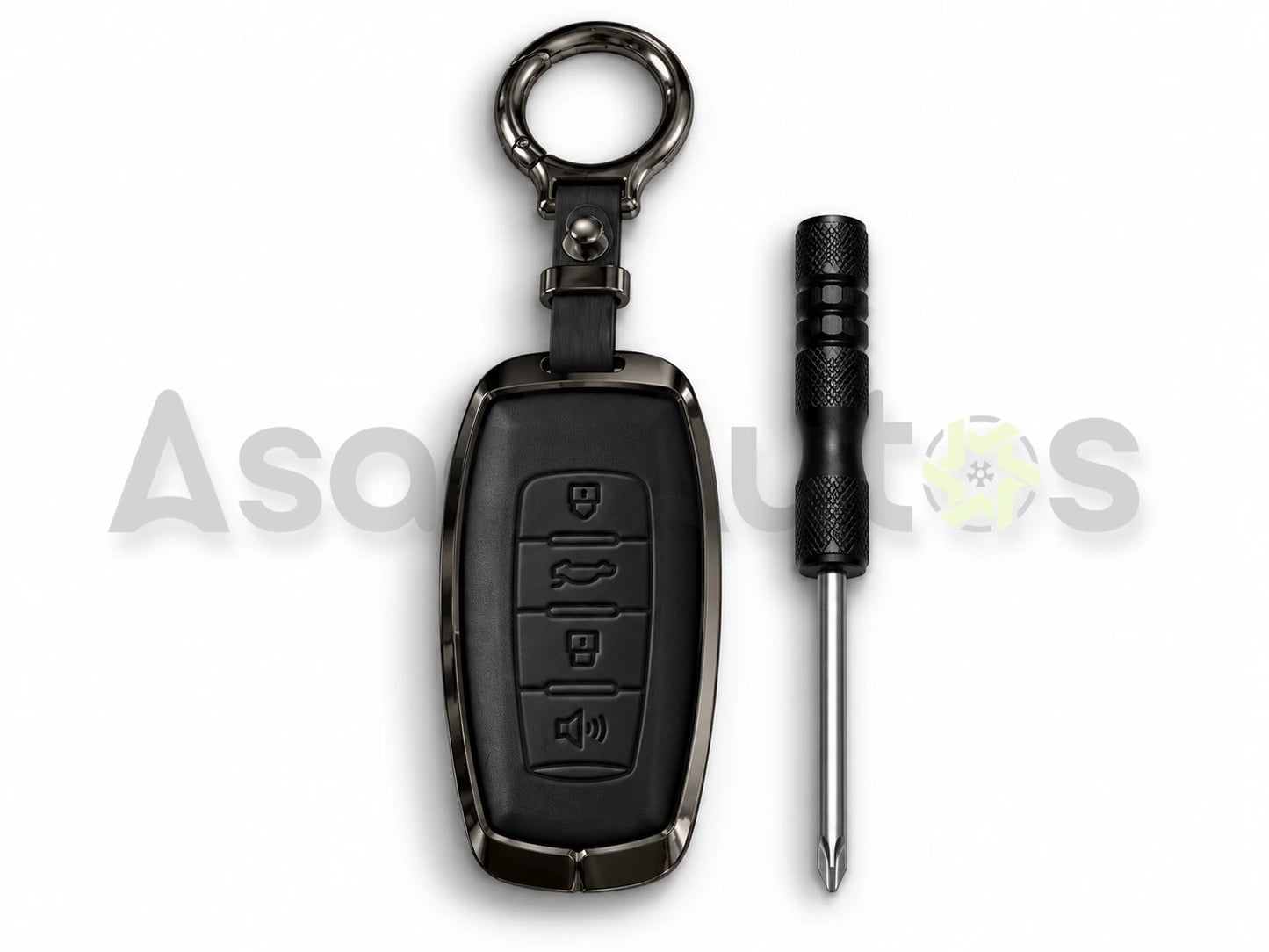 5D zinc leather key cover for Haval H6 2022-2024