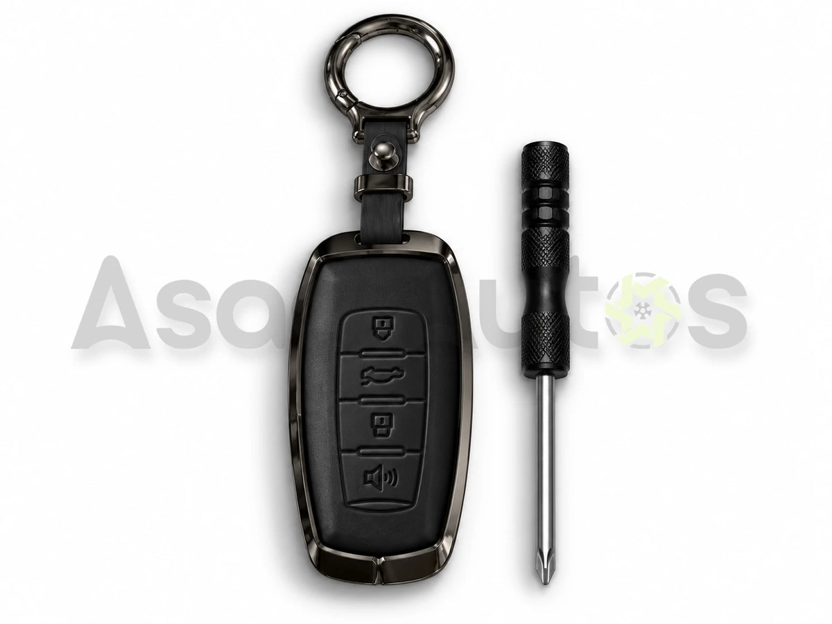 5D zinc leather key cover for Haval H6 2022-2024