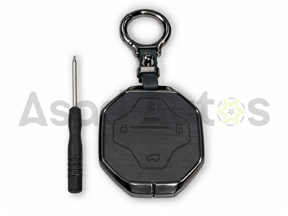 5D Zinc Leather Key Cover for Jetour T2 2026-2027