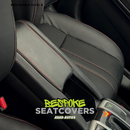 Bespoke Japanese Synthetic Seat Covers & Steering Cover for Honda Civic (2016-2021)