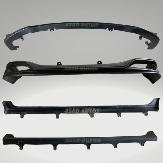 Toyota Yaris Body Kit (ABS Plastic) 4 PCS (Front Back and Side Skirts)