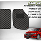 Car Floor Mat 7D Luxury for Honda City (2009–2020)
