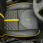 Yellow Lamborghini Style Premium Bespoke Seat Covers for Daihatsu Coure