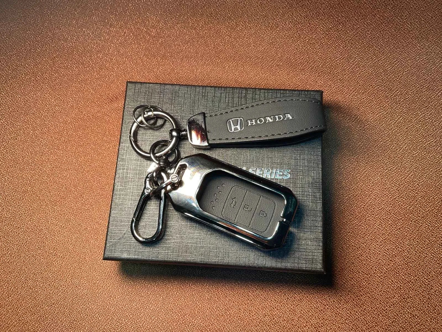 AAA Platinum Series Leather Metal Key Cover for Honda Civic 2016–2021