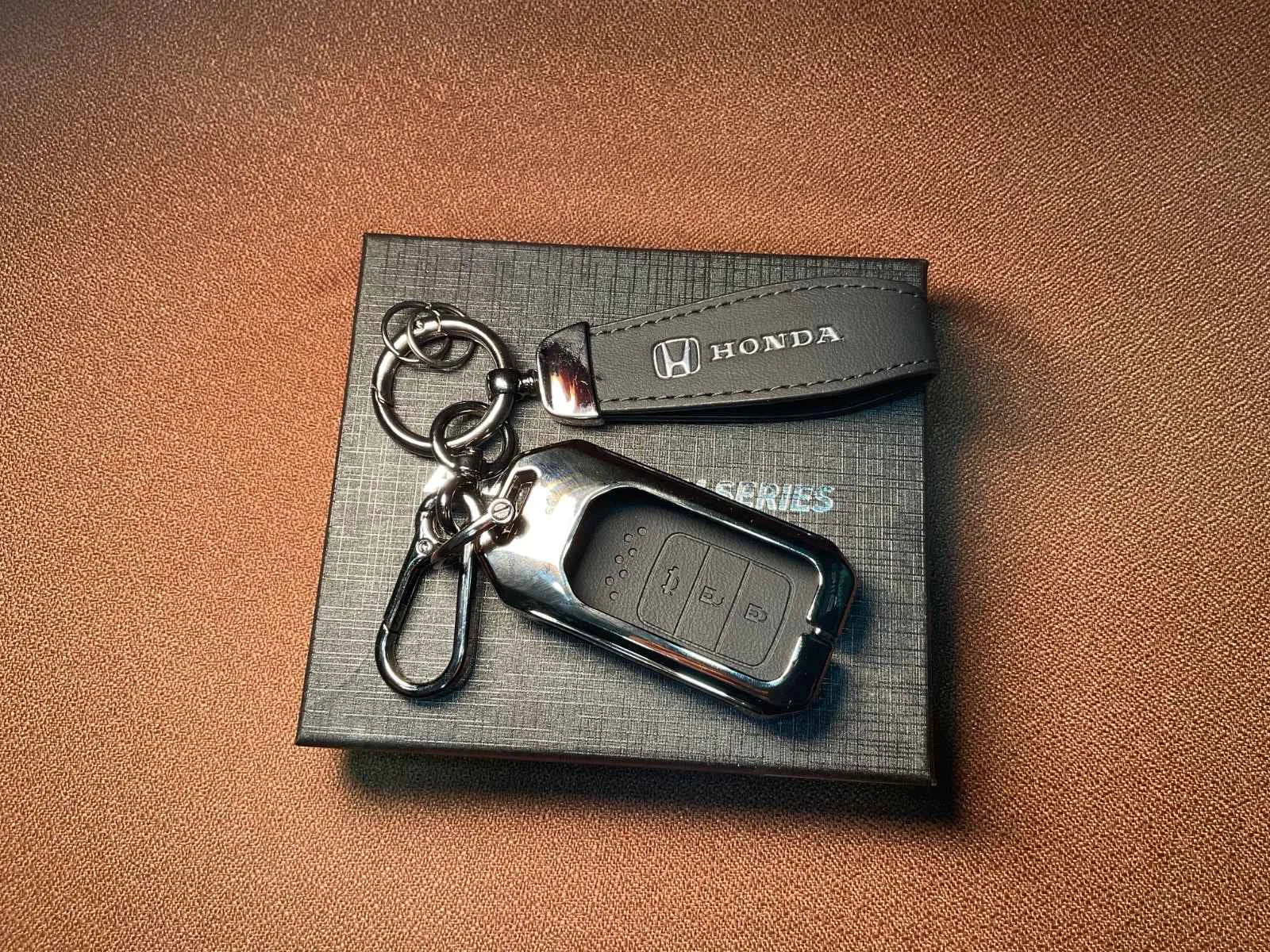 AAA Platinum Series Leather Metal Key Cover for Honda Civic 2016–2021
