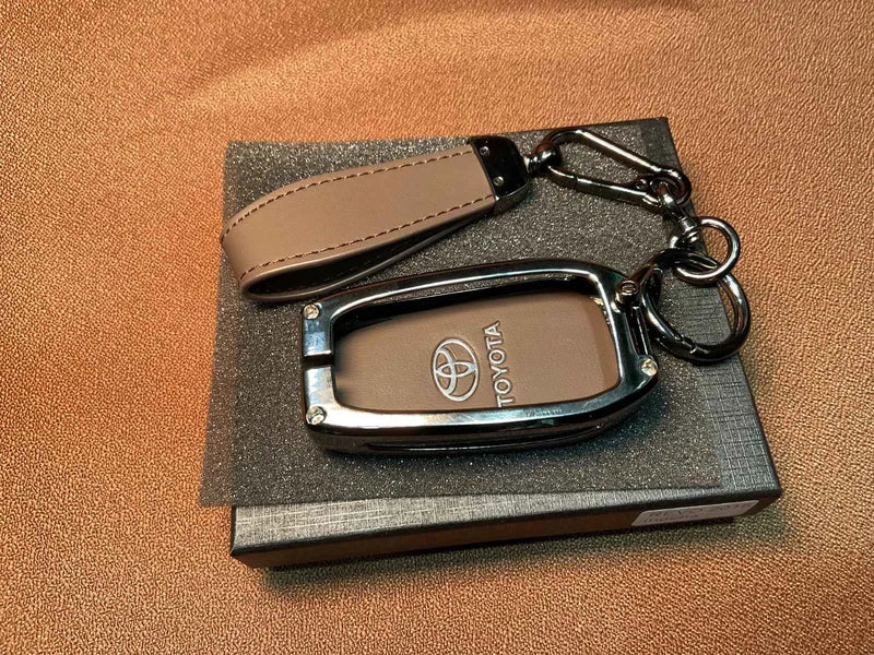 AAA Platinum Series Leather Metal Key Cover for Toyota Revo 2015–2026