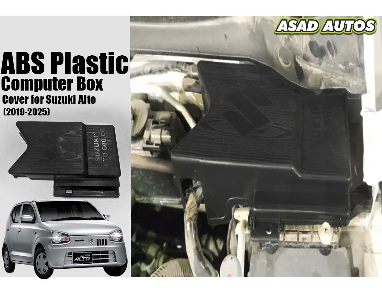 ABS Plastic Computer Box Cover for Suzuki Alto 2014-2026 – Durable and Protective



