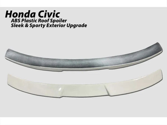 ABS Plastic Roof Spoiler for Honda Civic, designed to provide a sporty, sleek look while improving aerodynamics.
