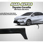 ABS plastic side skirts for Toyota Corolla 2015-2024, enhancing the vehicle’s appearance with a sleek, sporty look while improving aerodynamics for better performance.