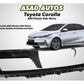 ABS plastic side skirts for Toyota Corolla 2015-2024, enhancing the vehicle’s appearance with a sleek, sporty look while improving aerodynamics for better performance.
