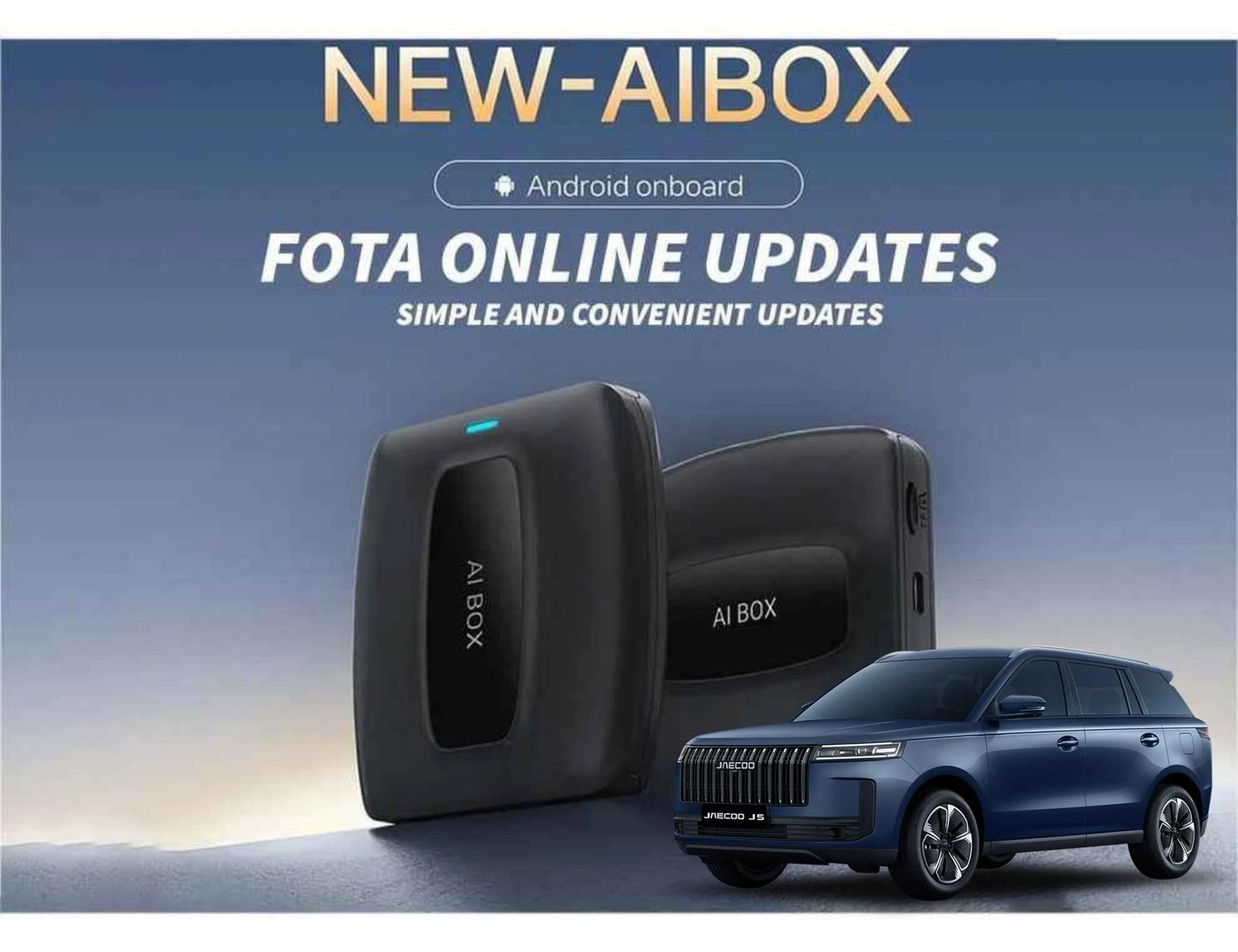 AI Box Wired CarPlay Android Auto Adapter for Jaecoo J5 2025-2026 Smart AI Box with Netflix, YouTube & CarPlay