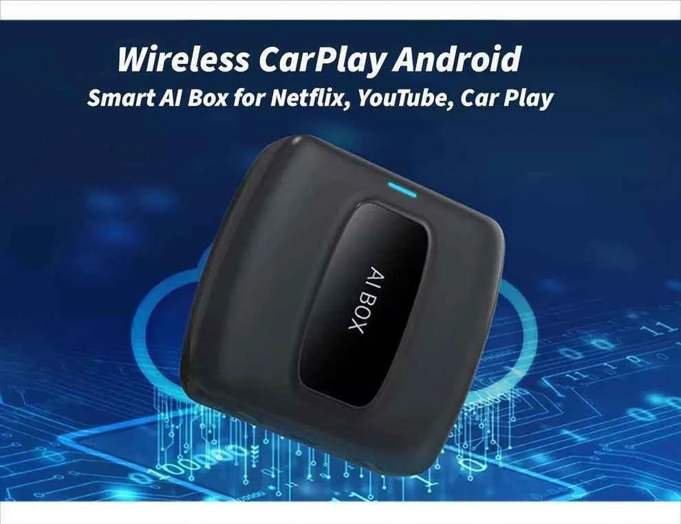 AI Box Wired CarPlay Android Auto Adapter for Jaecoo J6 2025-2026 Smart AI Box with Netflix, YouTube & CarPlay