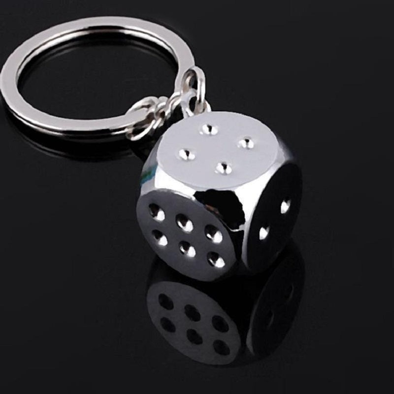 Dice key Chain Fashion Gamble key Chains Make Description