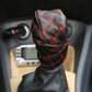 Faux Leather Hand Brake Shift Knob Cover Gear Case Car Interior Decor