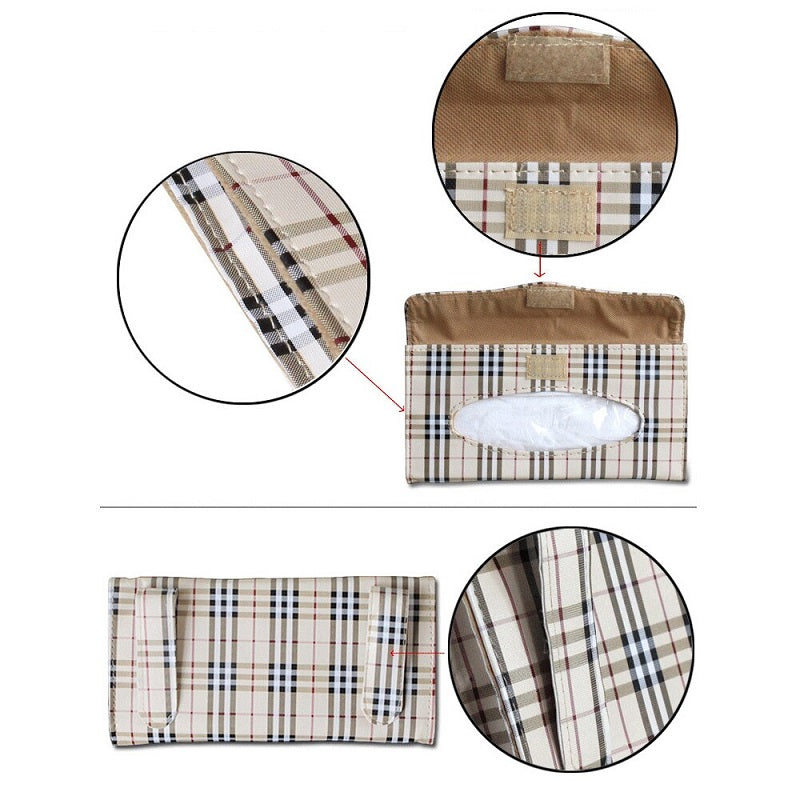 Car Sun Visor Tissue Box with Clip – Convenient & Stylish Tissue Storage