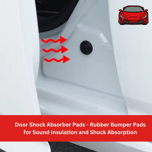 10 PCS Door Shock Absorber Pads - Rubber Bumper Pads for Sound Insulation and Shock Absorption (Black)"