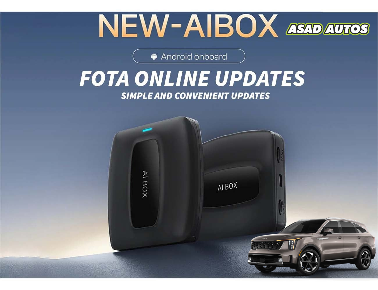 Ai Box Wired CarPlay Android Auto Adapter For Kia Sorento HEV (2025) – Smart AI Box with Netflix, YouTube & CarPlay